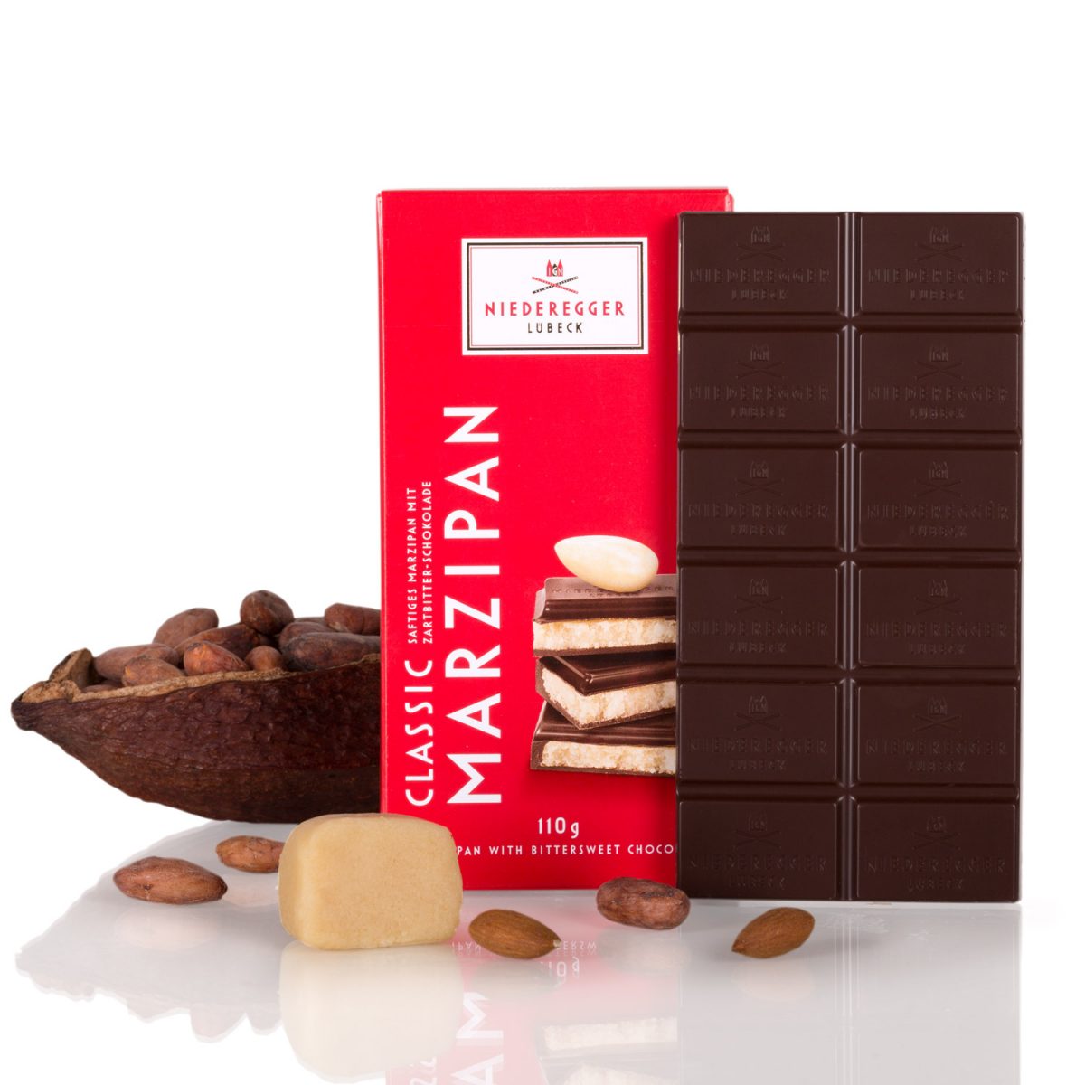 Niederegger Marzipan Zartbitter - Cioccolateria Marinello